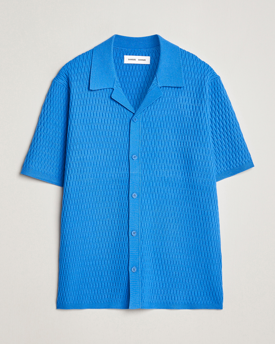 Herren | Hemden | Samsøe Samsøe | Sagabin Resort Collar Short Sleeve Shirt Super Sonic