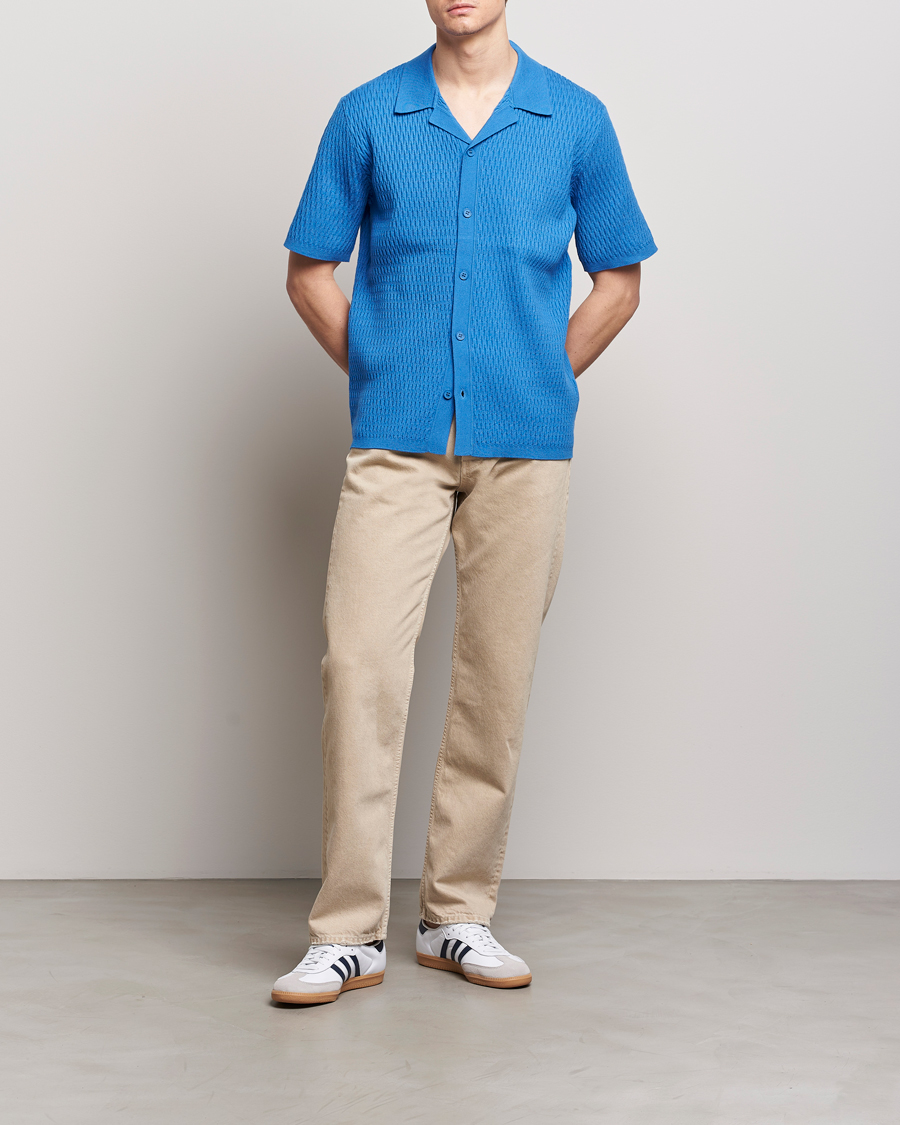 Herren | Hemden | Samsøe Samsøe | Sagabin Resort Collar Short Sleeve Shirt Super Sonic