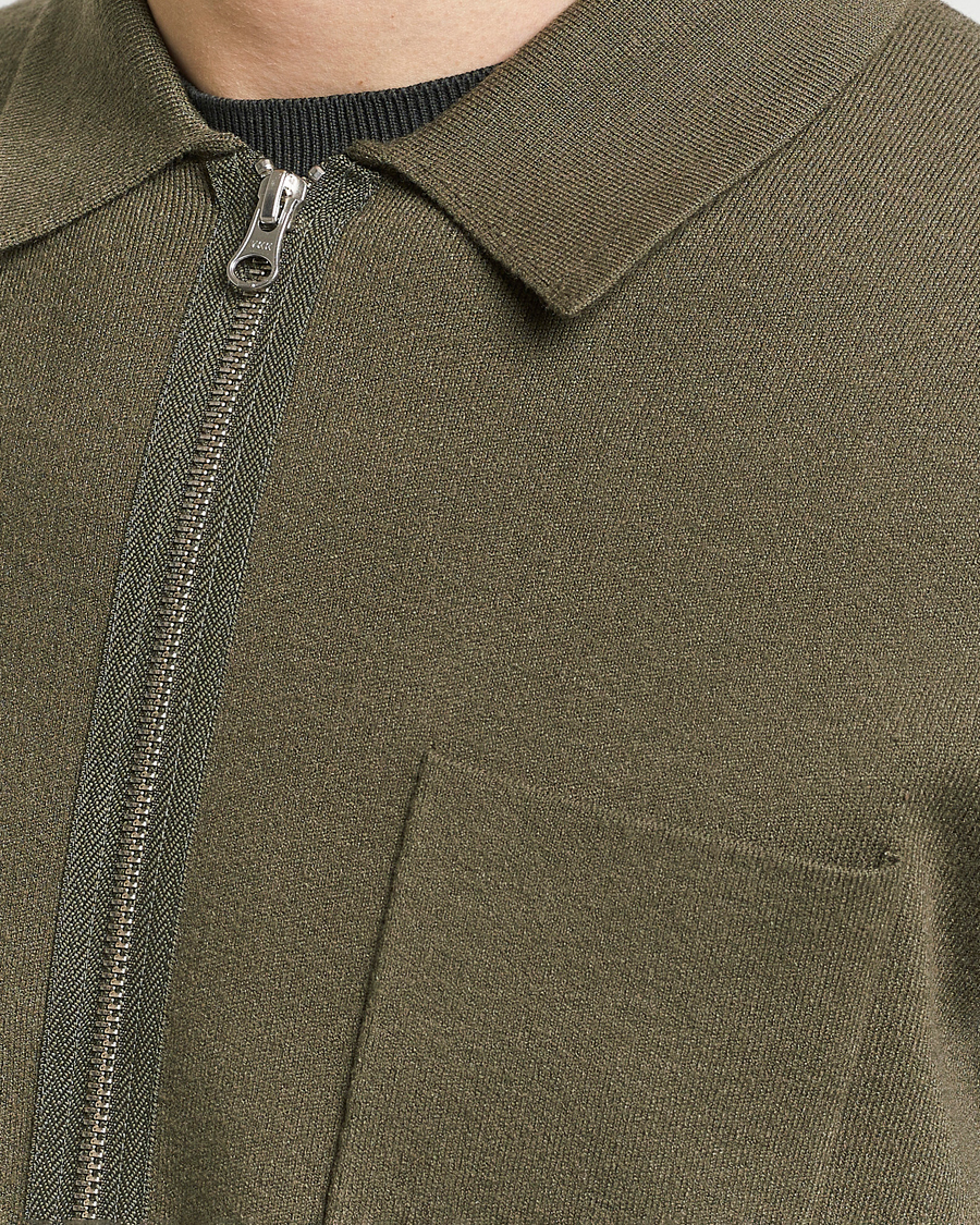Herren | Pullover | Samsøe Samsøe | Guna Full Zip Dusty Olive
