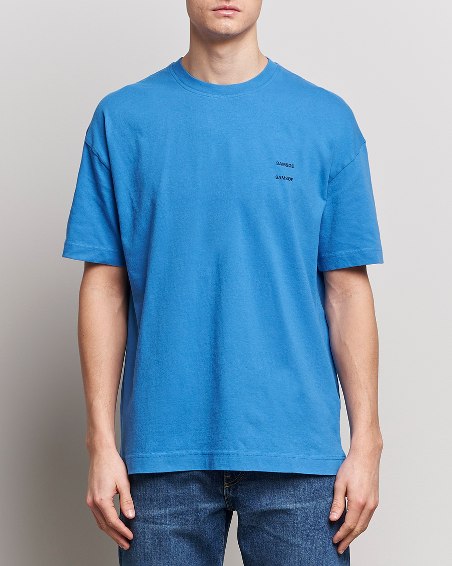 Herren |  | Samsøe Samsøe | Joel Organic Cotton T-Shirt Super Sonic