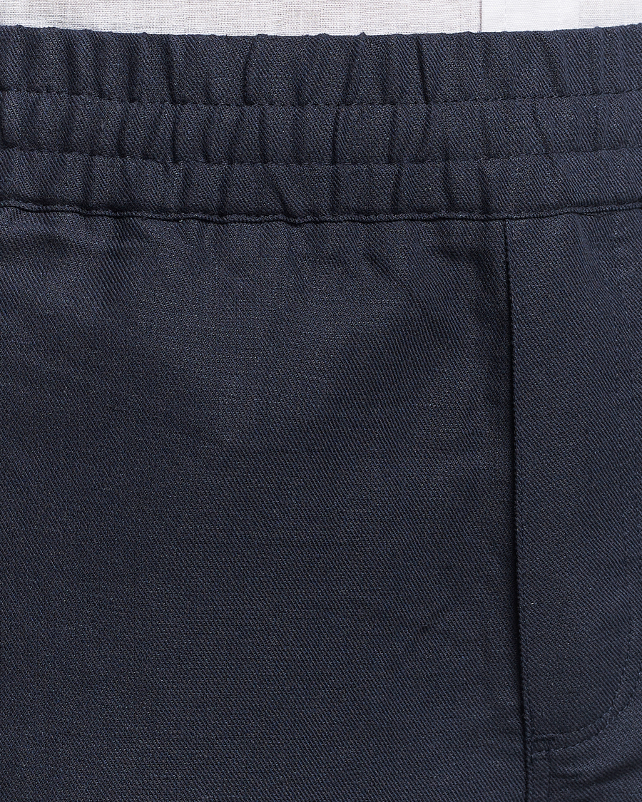 Herren | Shorts | Samsøe Samsøe | Smith Cotton/Linen Drawstring Shorts Salute Navy