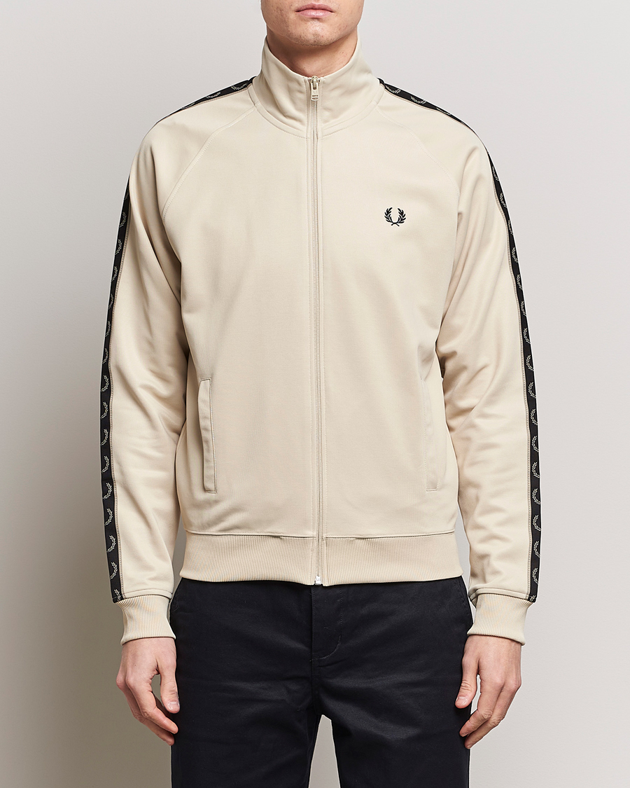 Herren |  | Fred Perry | Taped Track Jacket Oatmeal