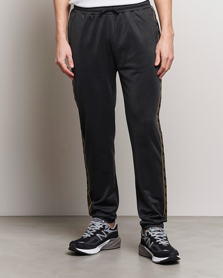 Herren | Best of British | Fred Perry | Taped Track Pants Black