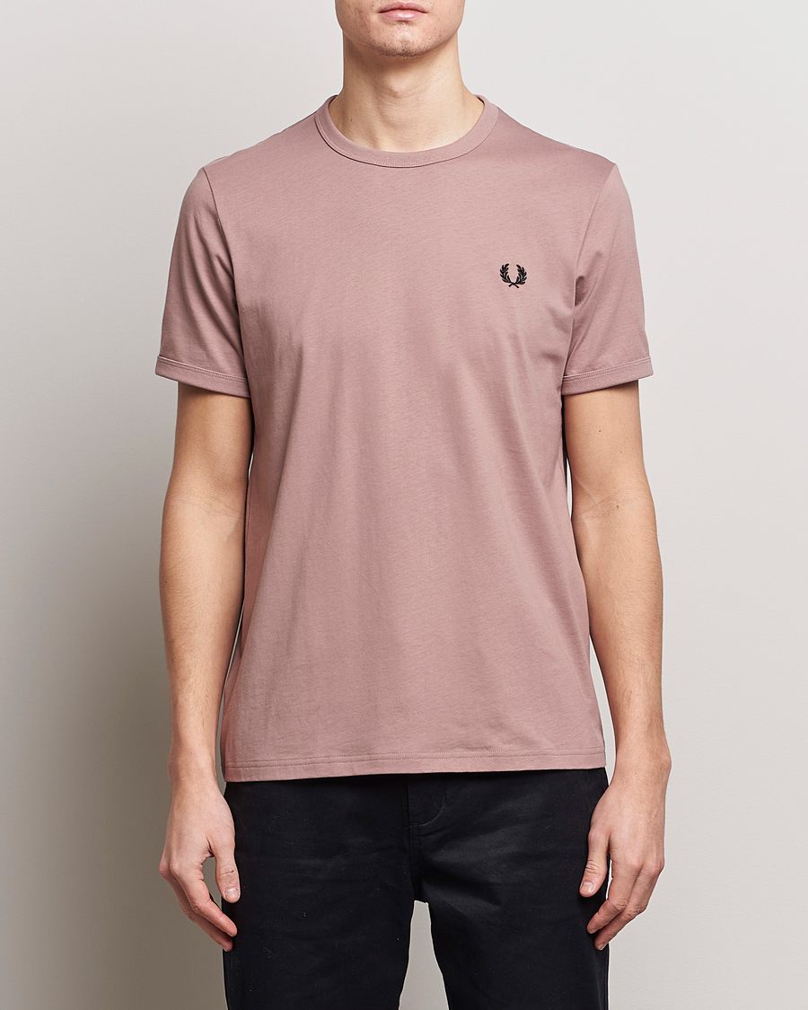 Herr | Kläder | Fred Perry | Ringer T-Shirt Dusty Pink