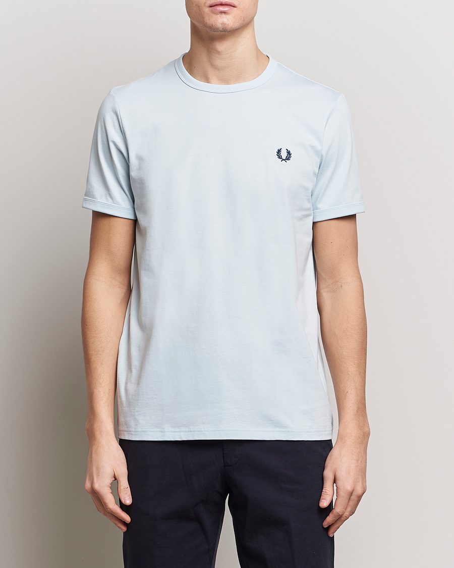 Herr | Kläder | Fred Perry | Ringer T-Shirt Light Ice