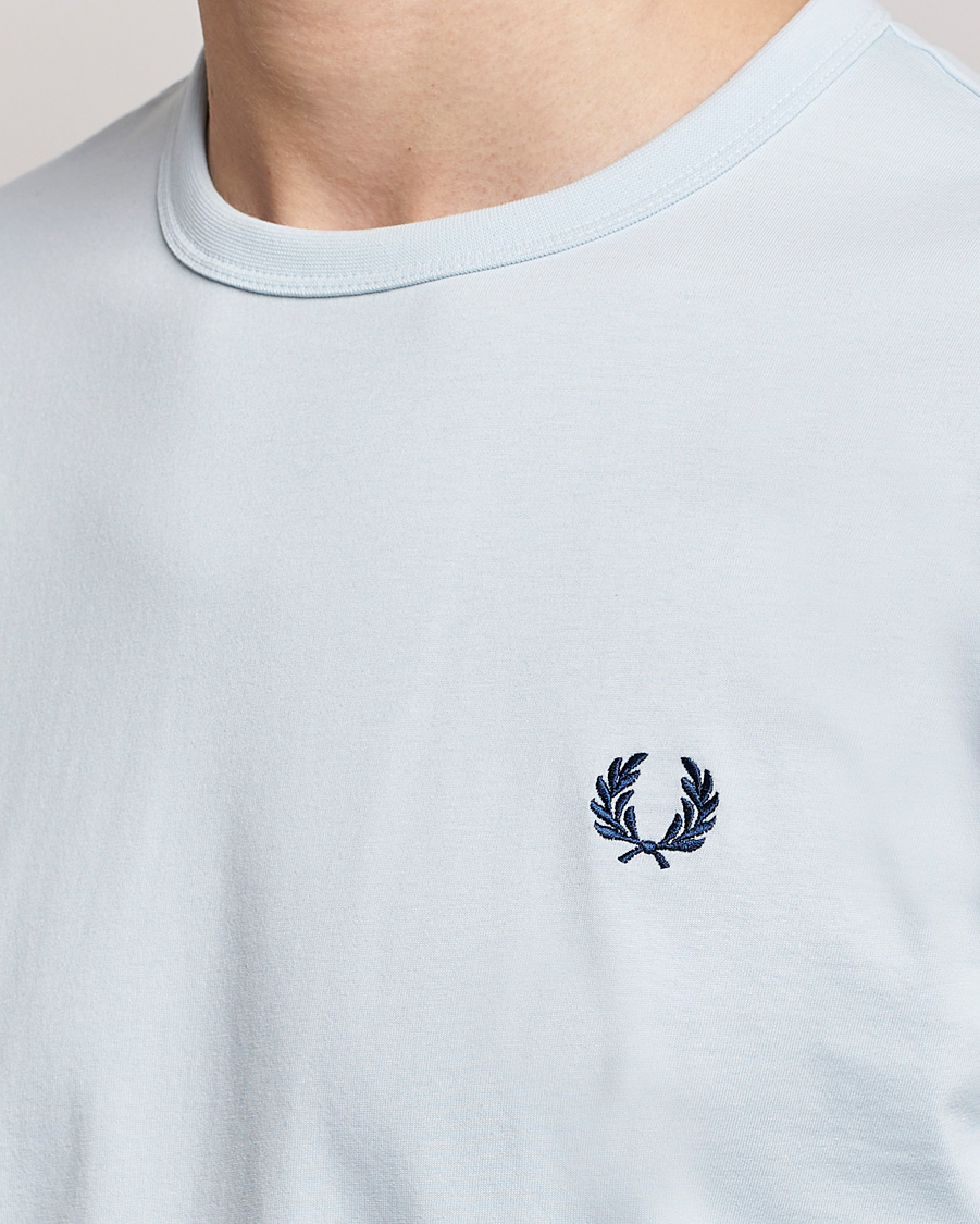 Herren | T-Shirts | Fred Perry | Ringer T-Shirt Light Ice