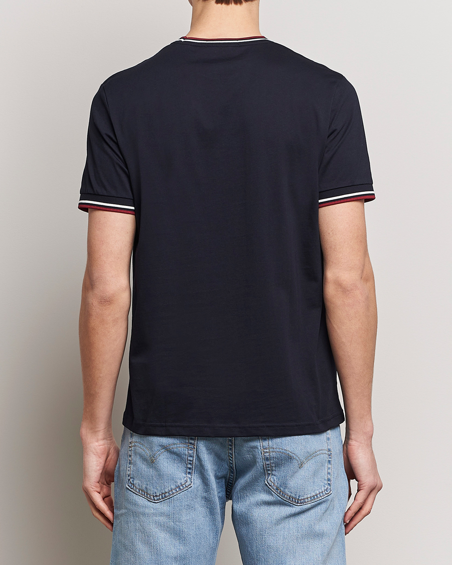 Herren | T-Shirts | Fred Perry | Twin Tipped T-Shirt Navy