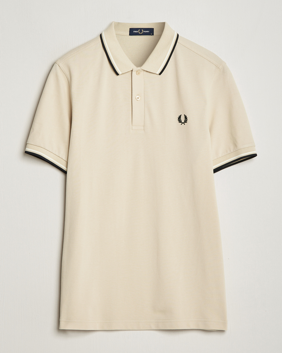 Herren | Poloshirts | Fred Perry | Twin Tipped Polo Shirt Oatmeal
