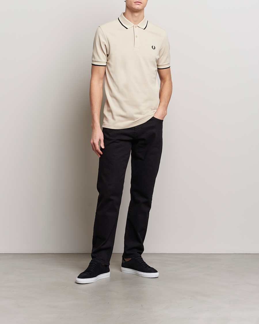 Herren | Poloshirts | Fred Perry | Twin Tipped Polo Shirt Oatmeal