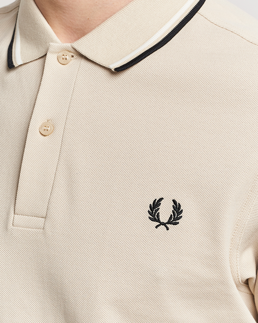 Herren | Poloshirts | Fred Perry | Twin Tipped Polo Shirt Oatmeal