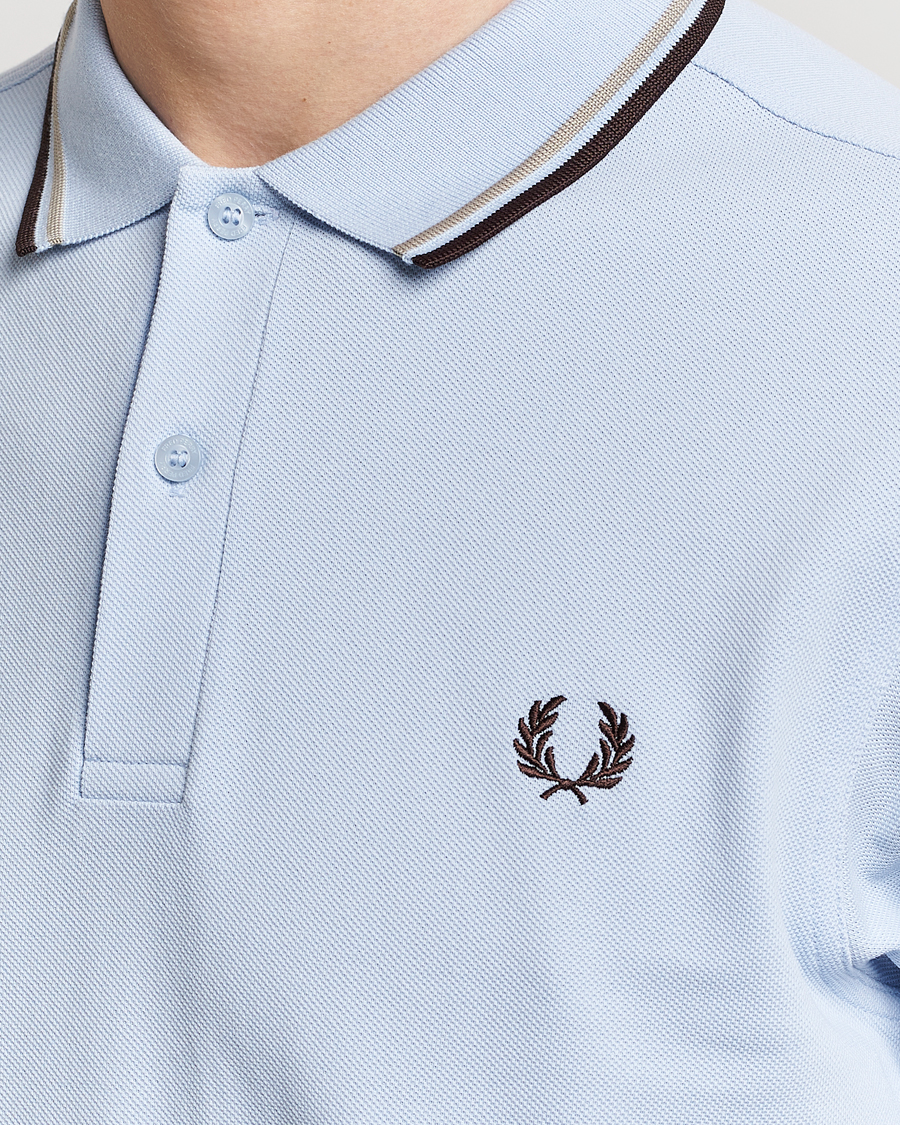 Herren | Poloshirts | Fred Perry | Twin Tipped Polo Shirt Light Smoke