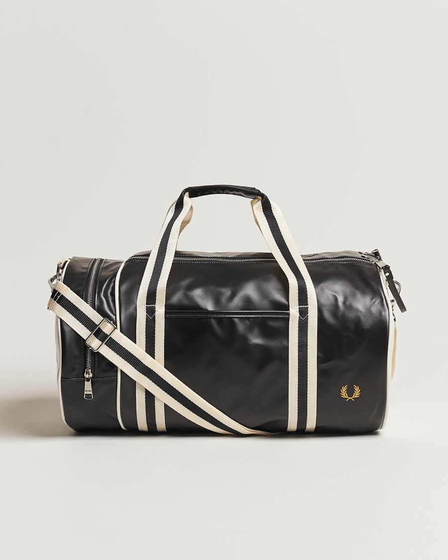 Herren | Taschen | Fred Perry | Classic Barrel Bag Black/Ecru