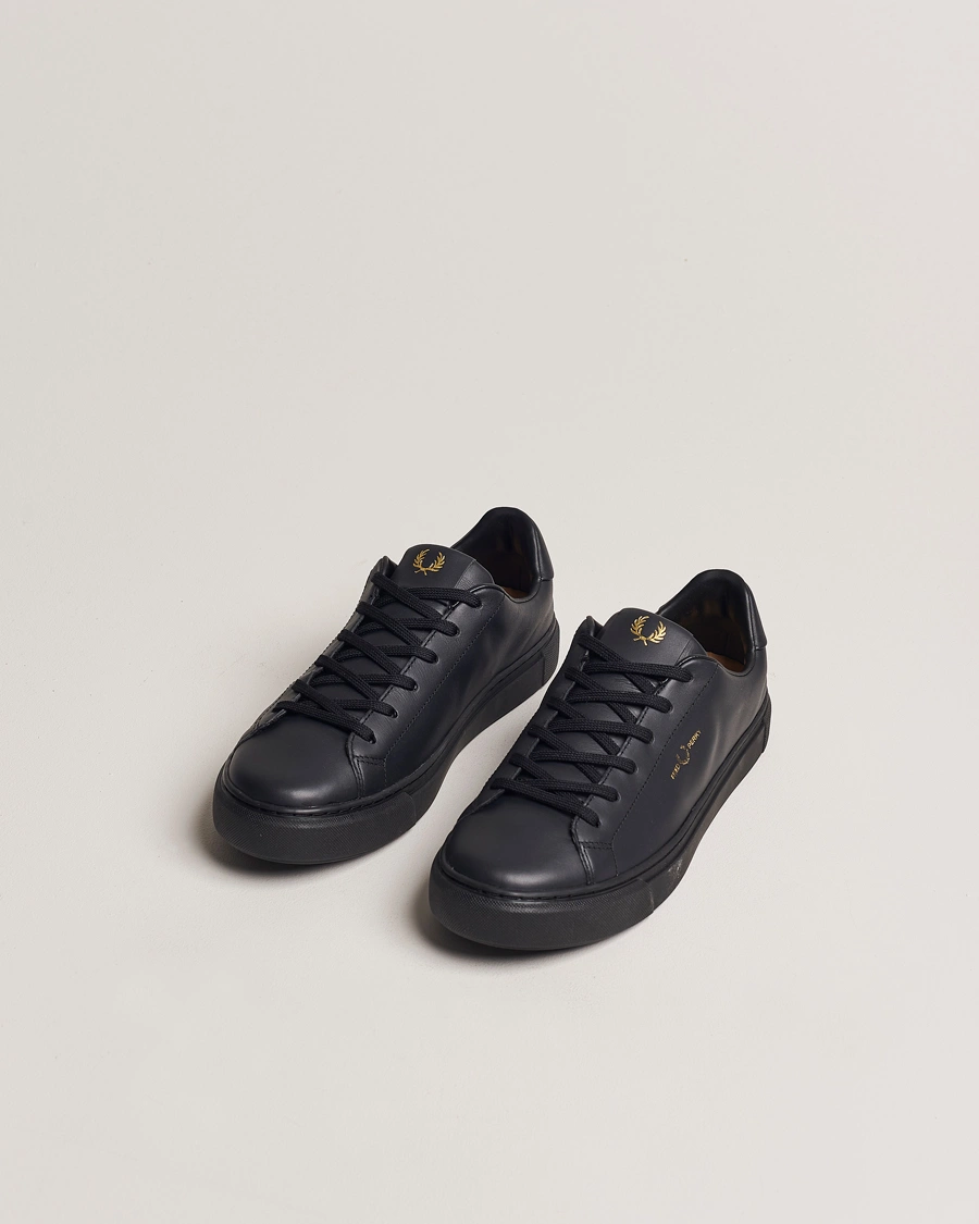 Herren | Schwarze Sneakers | Fred Perry | B71 Leather Sneaker Black