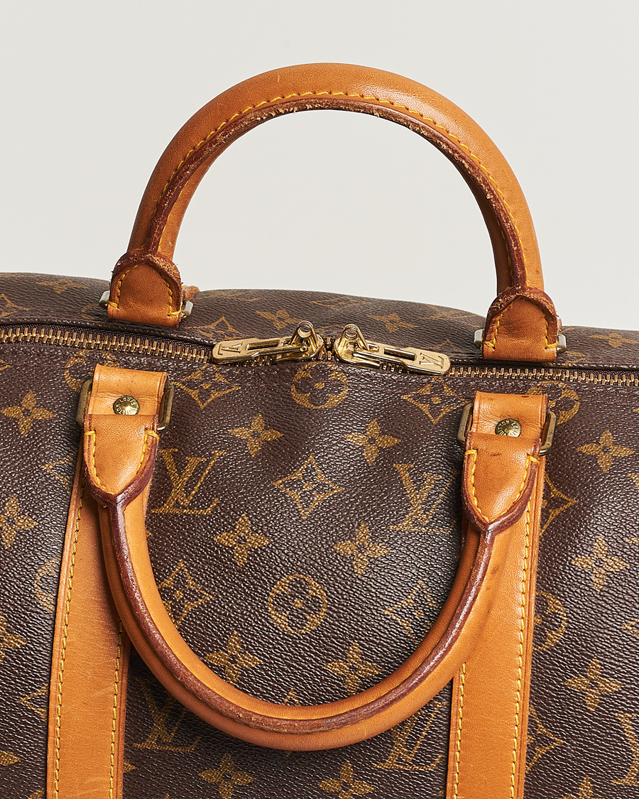 Louis Vuitton Monogram Keepall Bandouliere 50 Boston Travel Hand Bag P2930