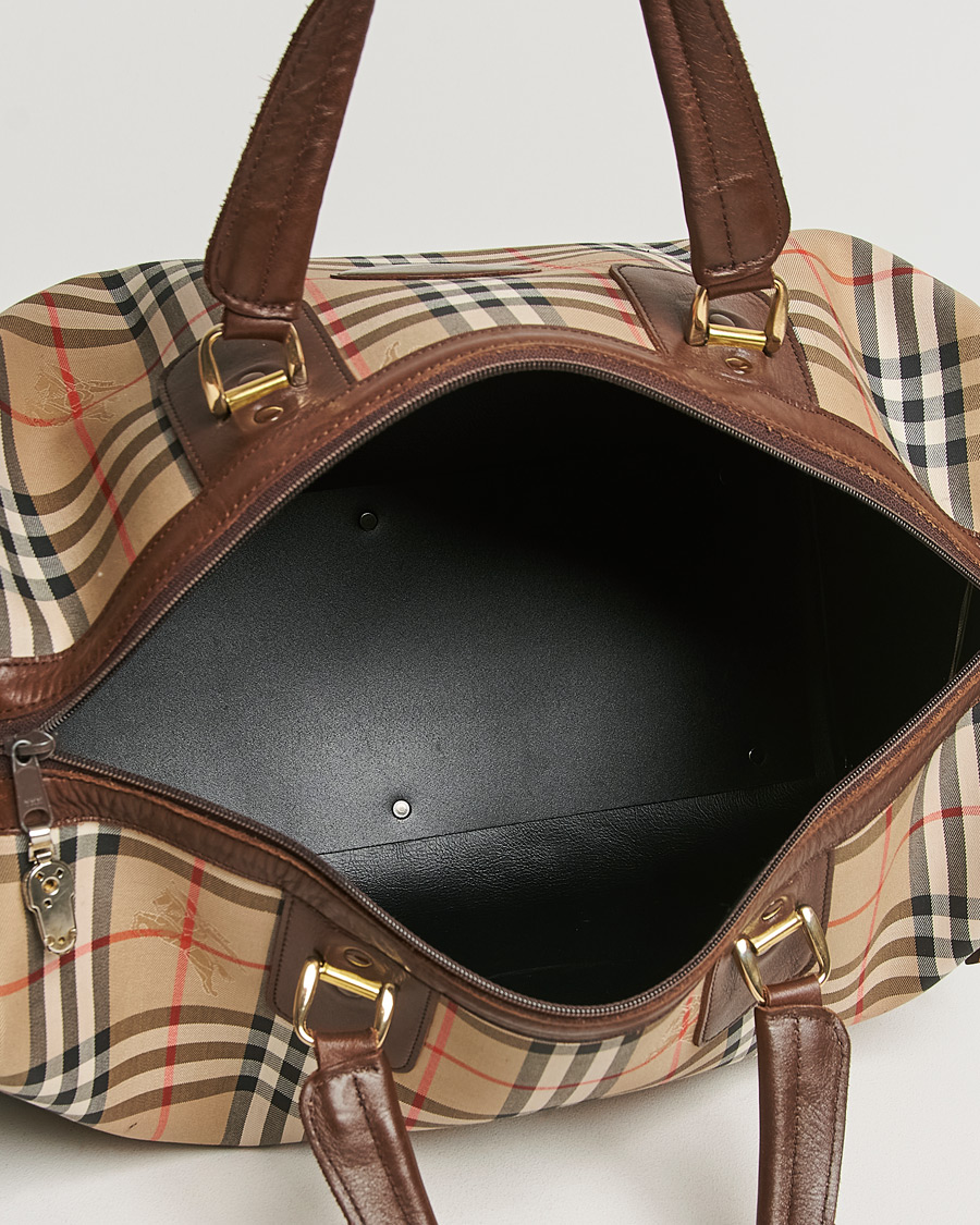 Herren | Burberry Pre-Owned Duffle Bag Haymarket Check | Burberry Pre-Owned | Duffle Bag Haymarket Check