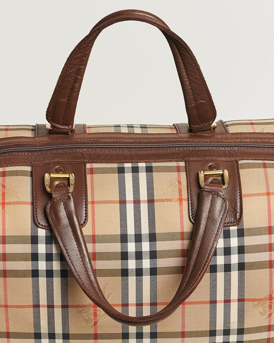 Herren | Burberry Pre-Owned Duffle Bag Haymarket Check | Burberry Pre-Owned | Duffle Bag Haymarket Check
