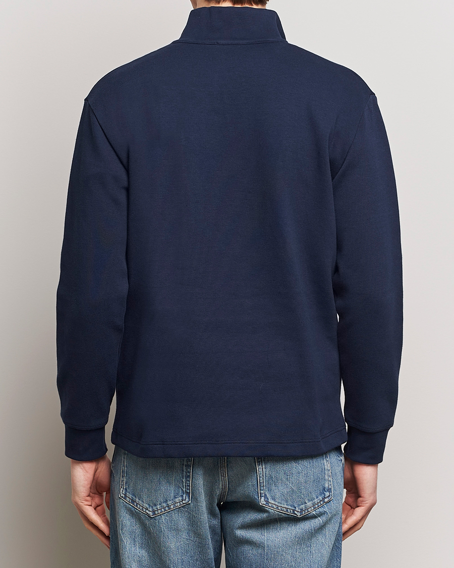 Herren | Pullover | Armor-lux | Camionneur Cotton Half Zip Sweater Deep Marine
