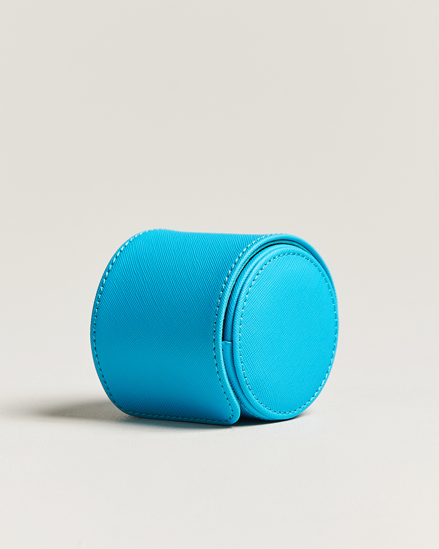 Herren | Uhren- und Schmuckkasten | WOLF | Single Watch Roll Turquoise