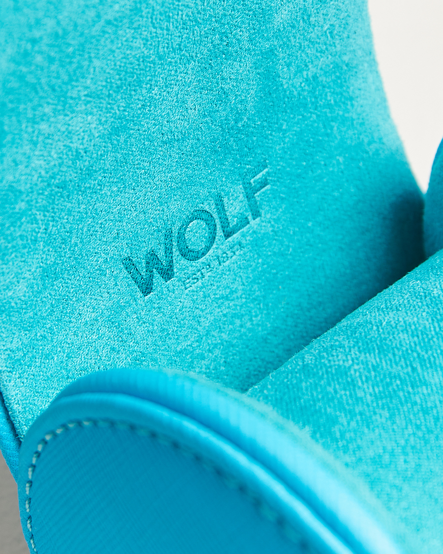 Herren | Uhren- und Schmuckkasten | WOLF | Single Watch Roll Turquoise
