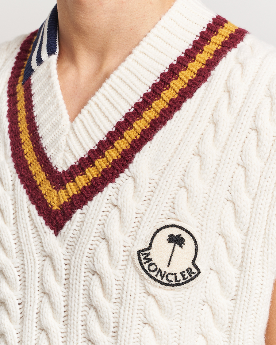 Herren | Pullover | Moncler Genius | Patchwork Crickett Vest Off White