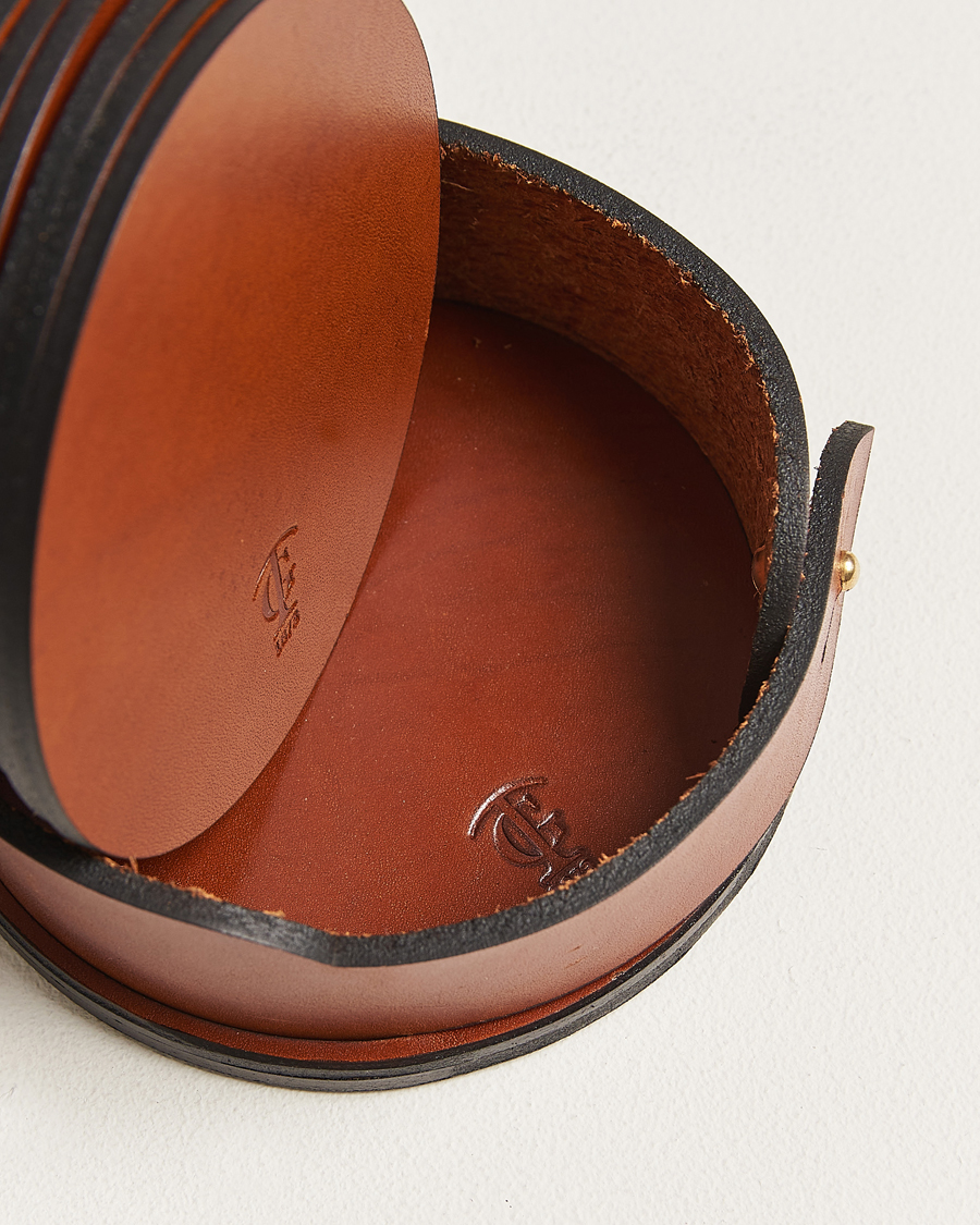 Men |  | Tärnsjö Garveri | Leather Coaster Set 006 Light Brown