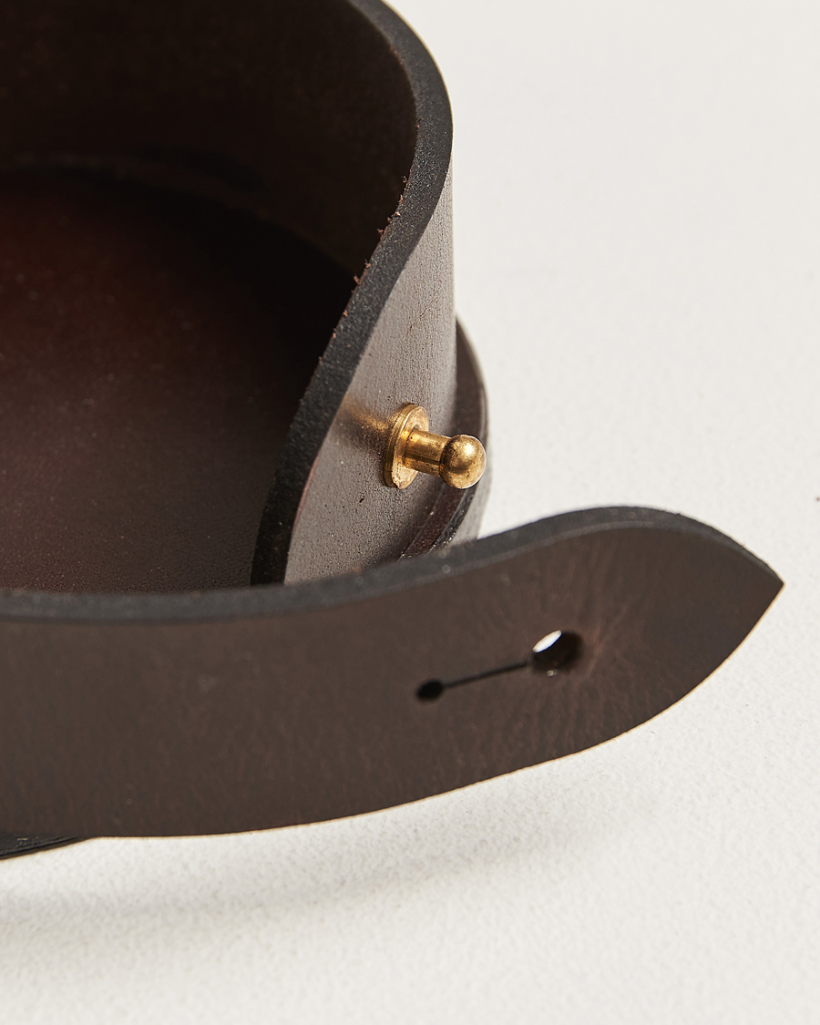 Herren | Für das Zuhause | Tärnsjö Garveri | Leather Coaster Set 006 Dark Brown