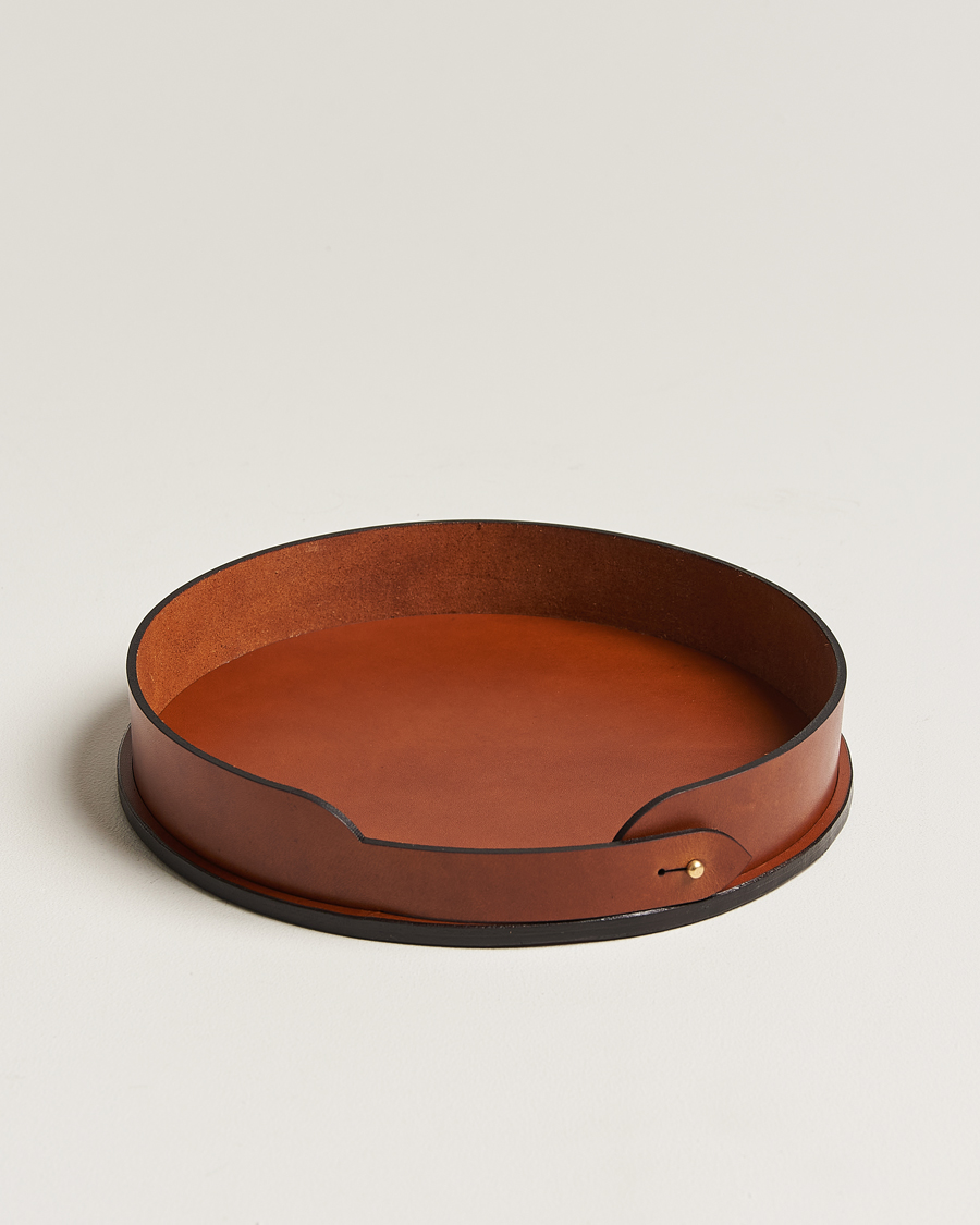 Herren | Für das Zuhause | Tärnsjö Garveri | Leather Tray 007 Light Brown