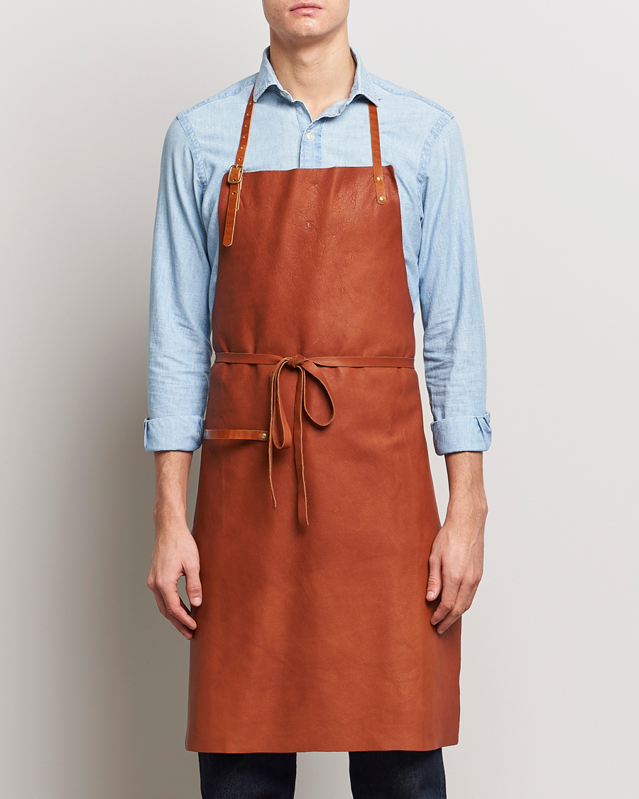 Herren | Für das Zuhause | Tärnsjö Garveri | Leather Apron 012 Light Brown