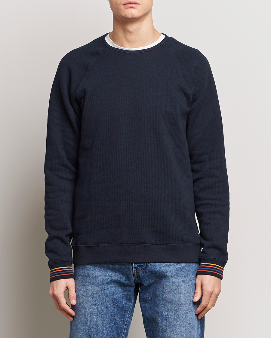 Herren | Kleidung | Paul Smith | Artist Rib Crew Neck Sweatshirt Navy