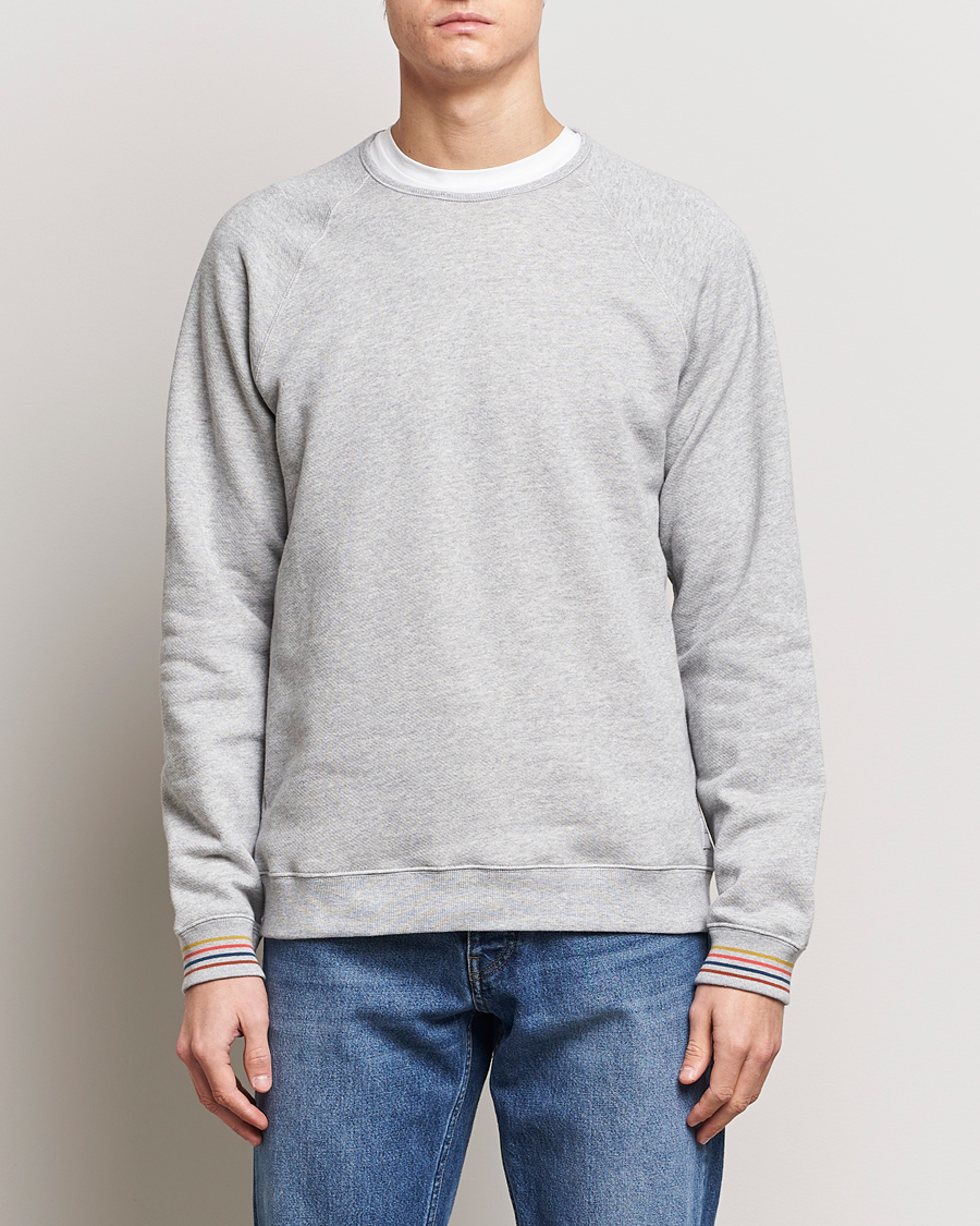 Herren |  | Paul Smith | Artist Rib Crew Neck Sweatshirt Grey Melange