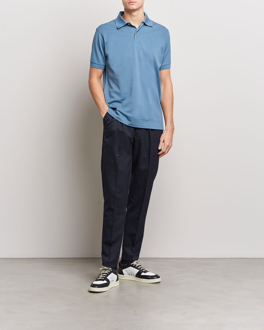 Herren | Poloshirts | Paul Smith | Charm Button Polo Light Blue