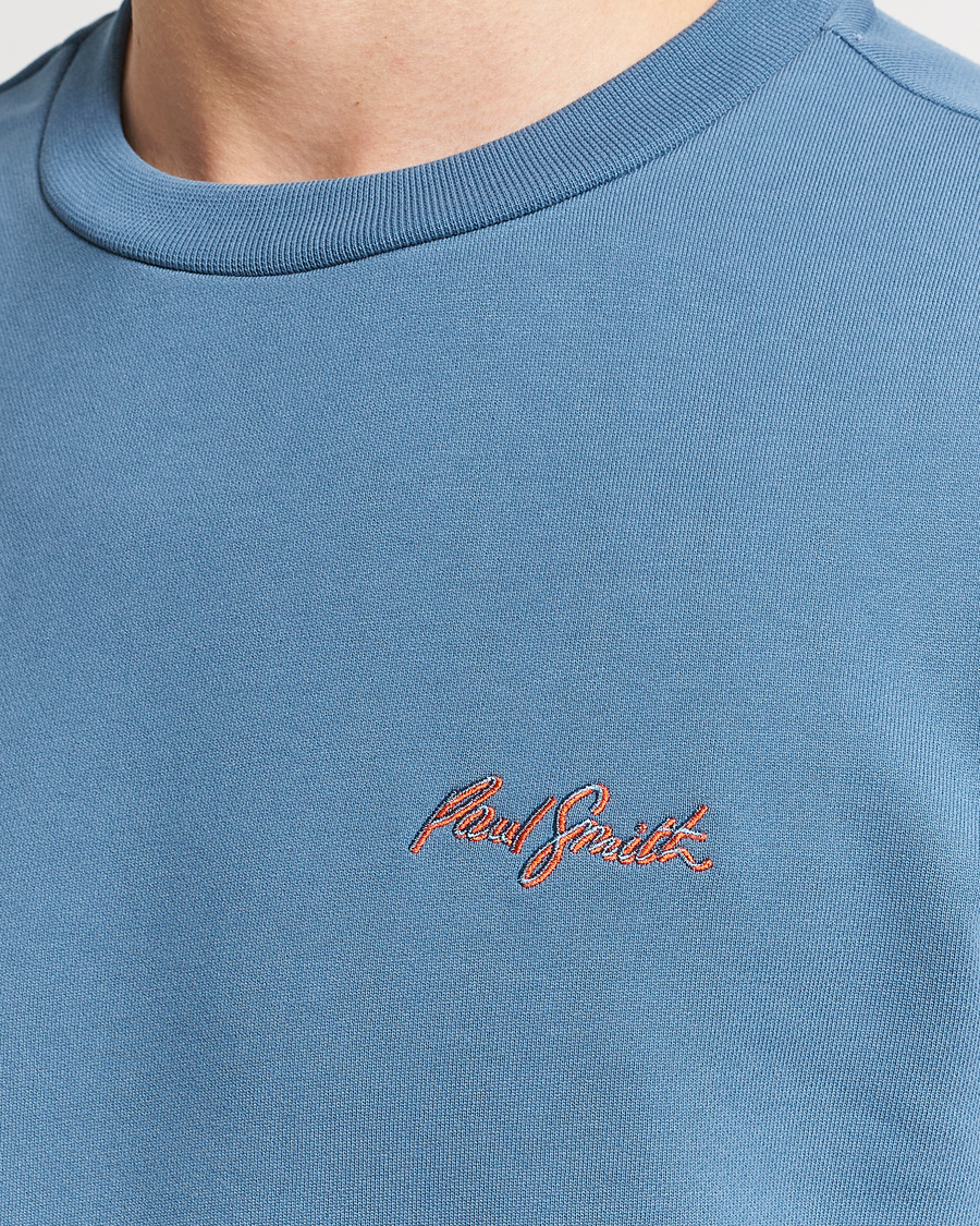 Herren | Pullover | Paul Smith | Embroidery Crew Neck Sweatshirt Light Blue
