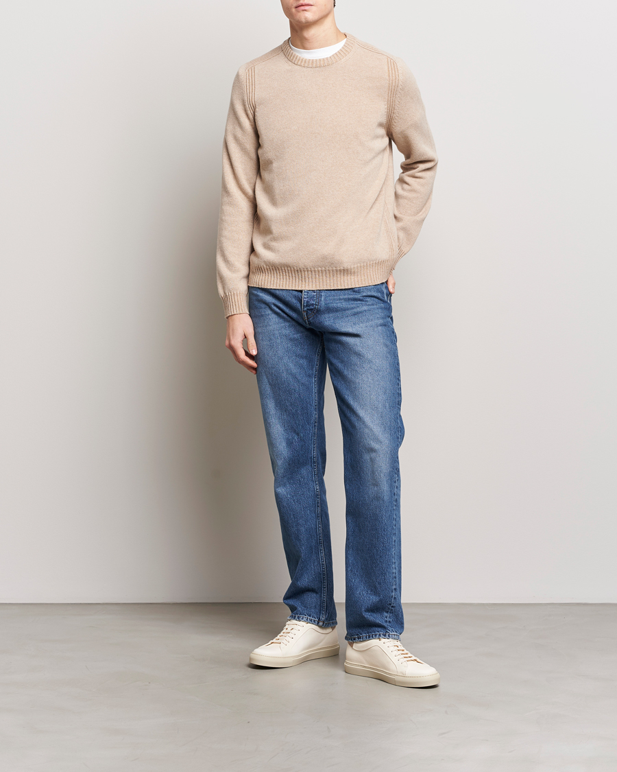 Herren | Pullover | Paul Smith | Lambswool Crew Neck Sweater Beige Melange