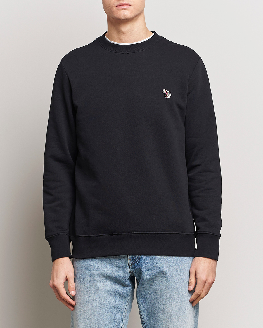 Herren | Pullover | PS Paul Smith | Zebra Organic Cotton Sweatshirt Black