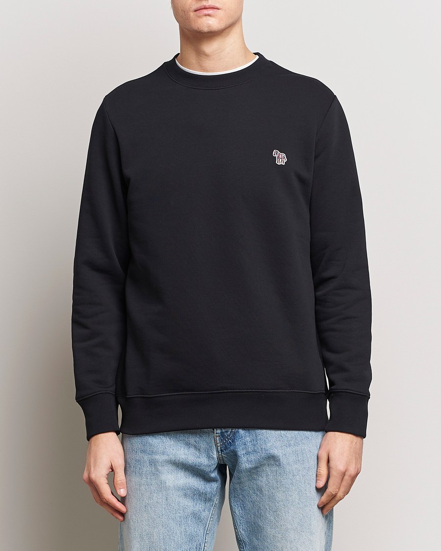 Herren | Best of British | PS Paul Smith | Zebra Organic Cotton Sweatshirt Black