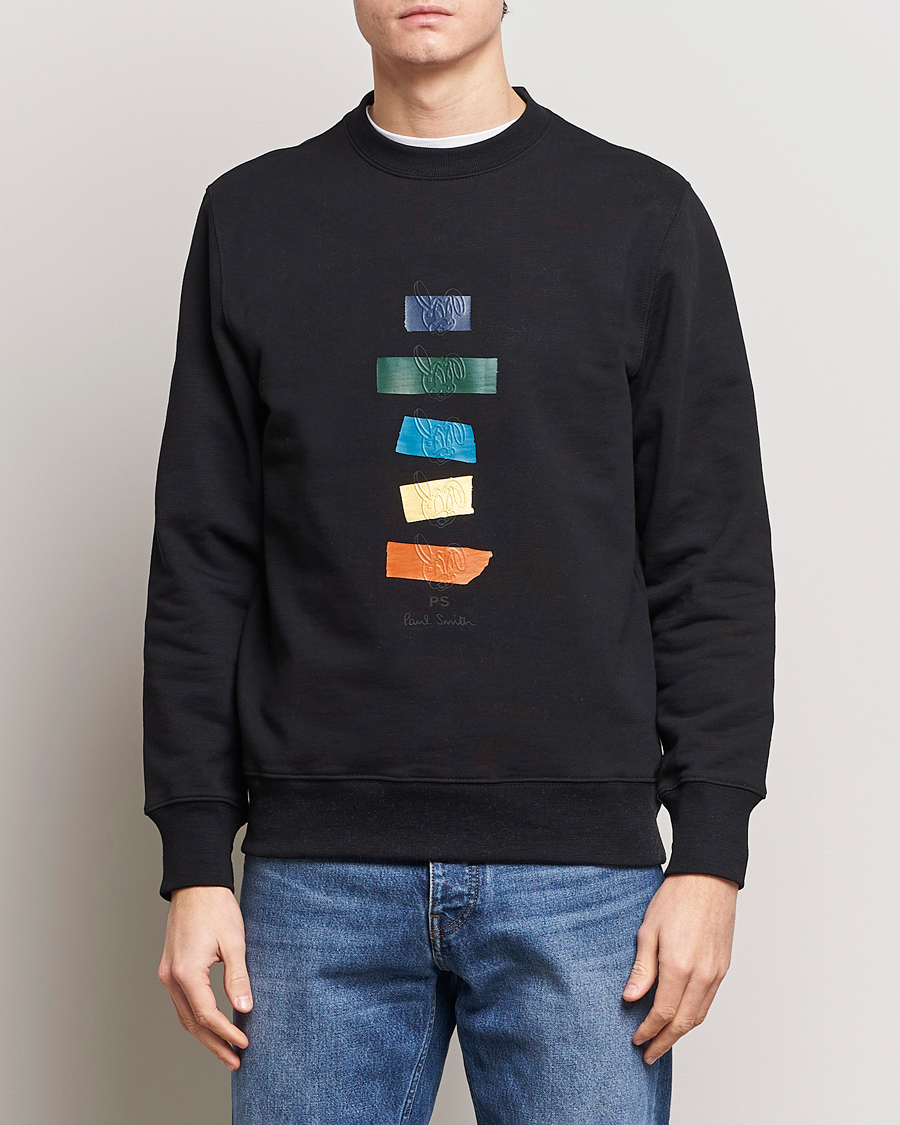 Herren | Best of British | PS Paul Smith | Rabbits Crew Neck Sweatshirt Black