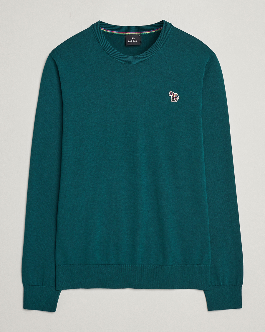 Herren |  | PS Paul Smith | Zebra Cotton Knitted Sweater Dark Green
