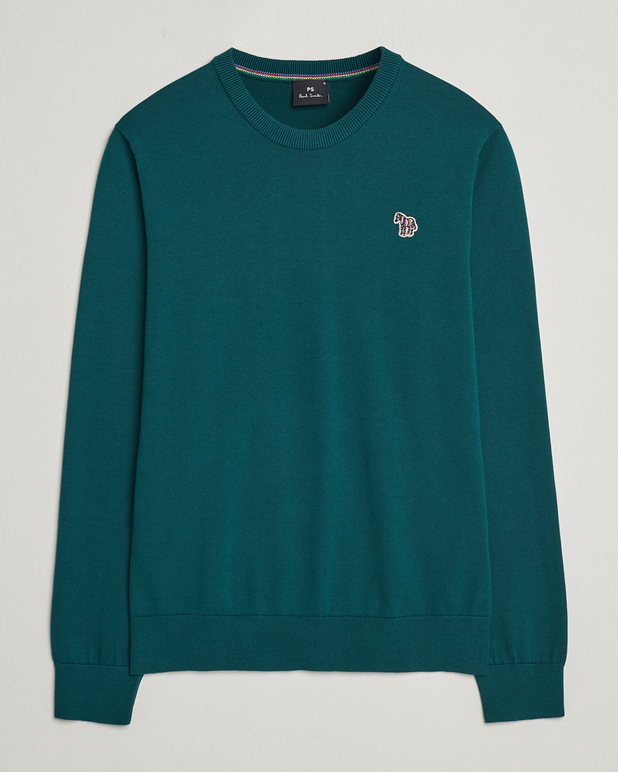 Herren | Pullover | PS Paul Smith | Zebra Cotton Knitted Sweater Dark Green