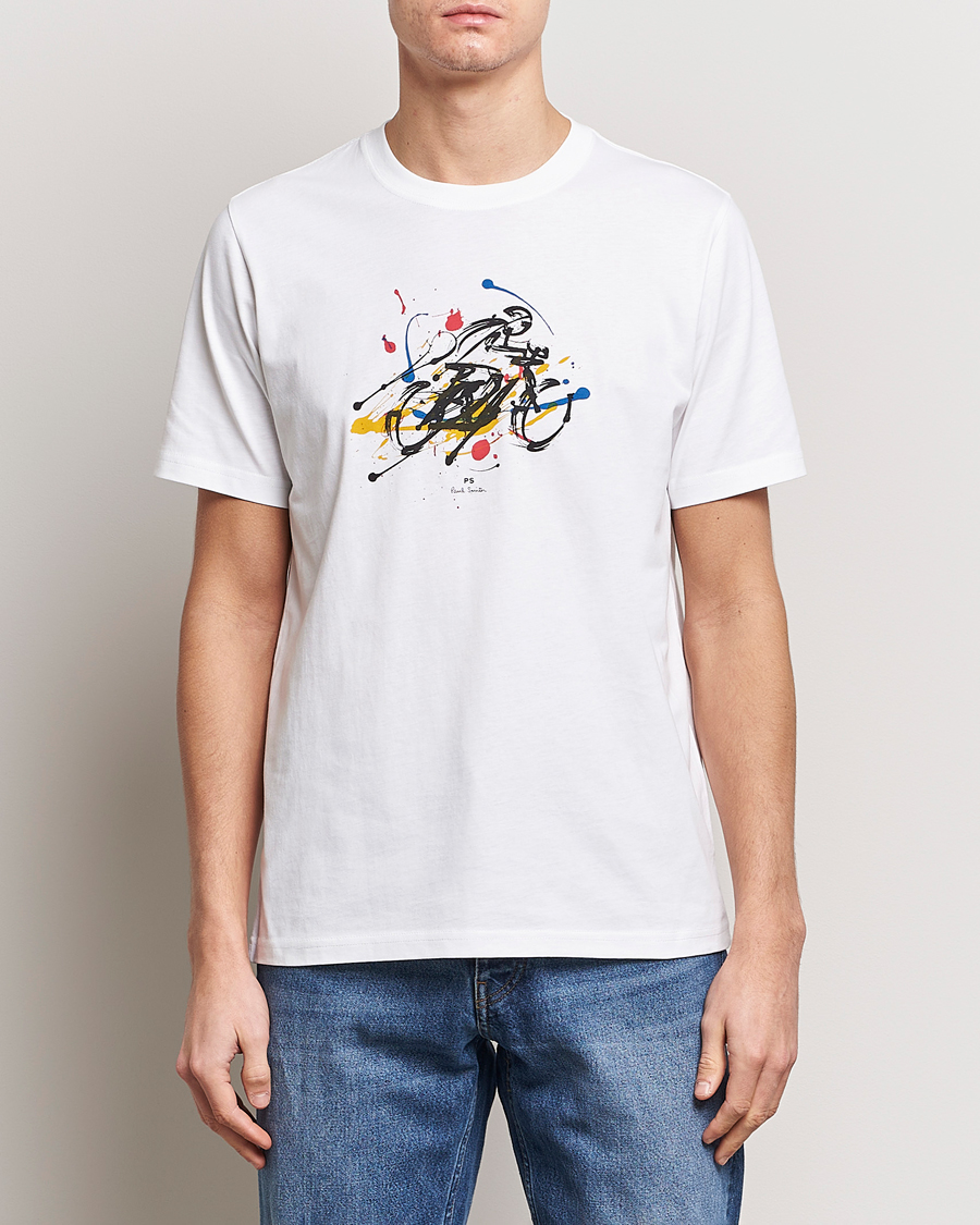 Herren |  | PS Paul Smith | Cyclist Crew Neck T-Shirt White