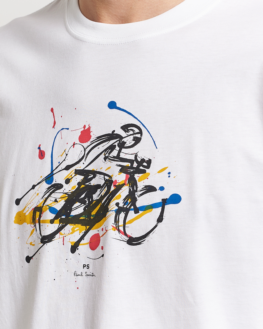 Herren | T-Shirts | PS Paul Smith | Cyclist Crew Neck T-Shirt White