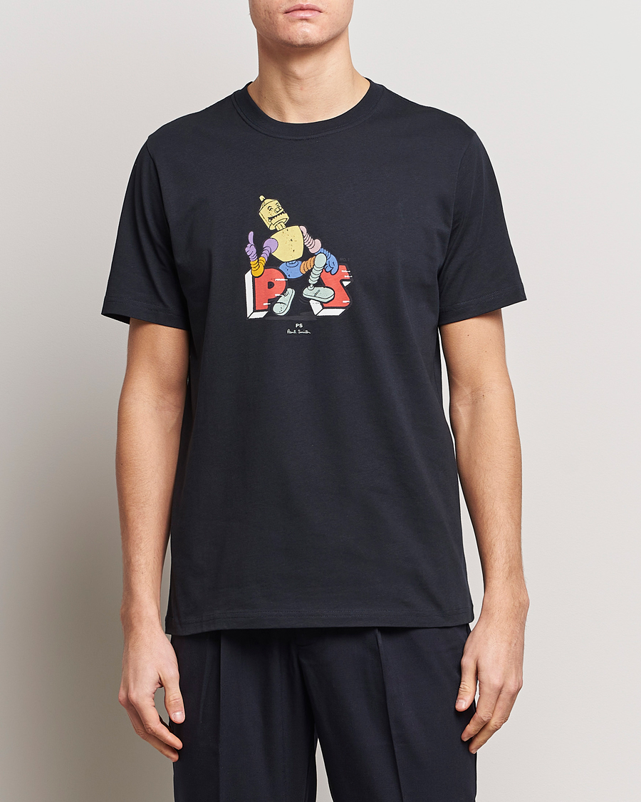 Herren | Kleidung | PS Paul Smith | Robot Crew Neck T-Shirt Navy