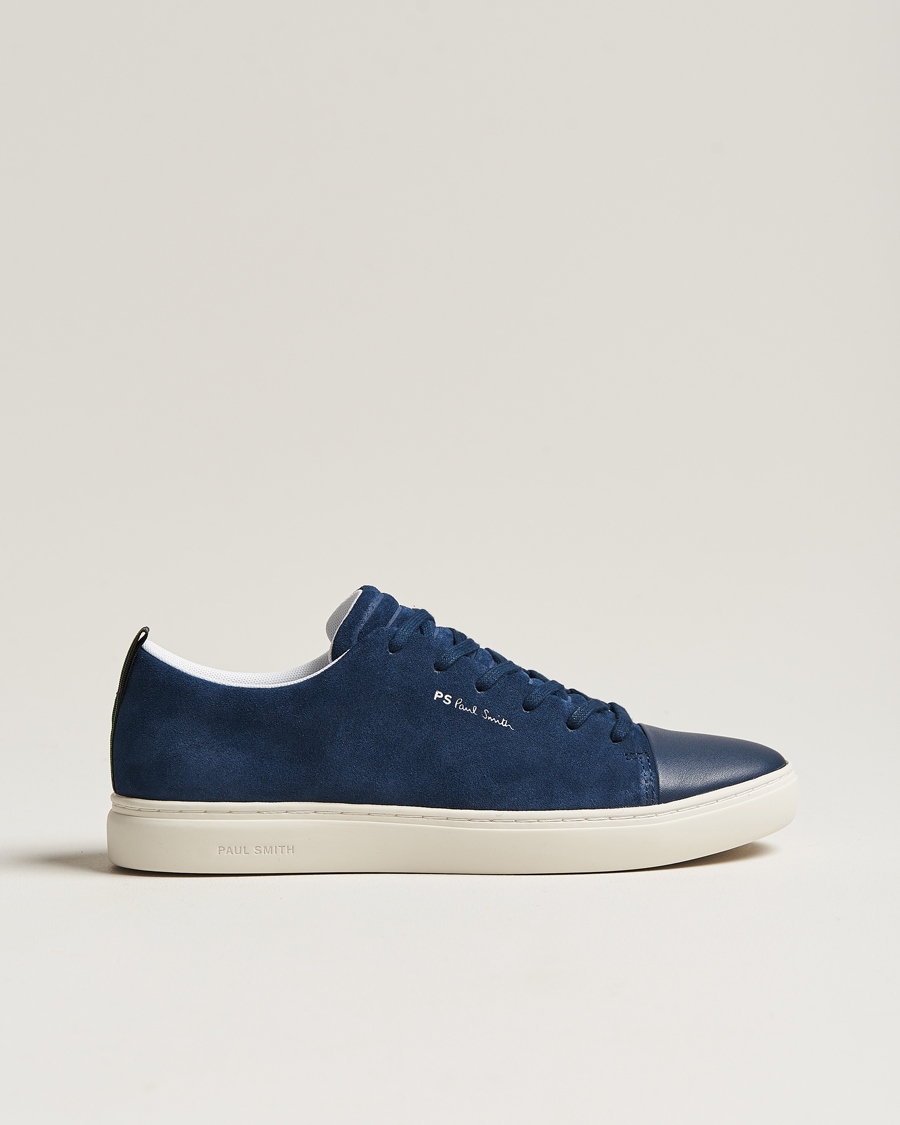 Herren | PS Paul Smith Lee Cap Toe Suede Sneaker Navy | PS Paul Smith | Lee Cap Toe Suede Sneaker Navy