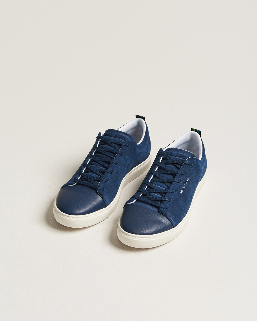 Herren | PS Paul Smith Lee Cap Toe Suede Sneaker Navy | PS Paul Smith | Lee Cap Toe Suede Sneaker Navy