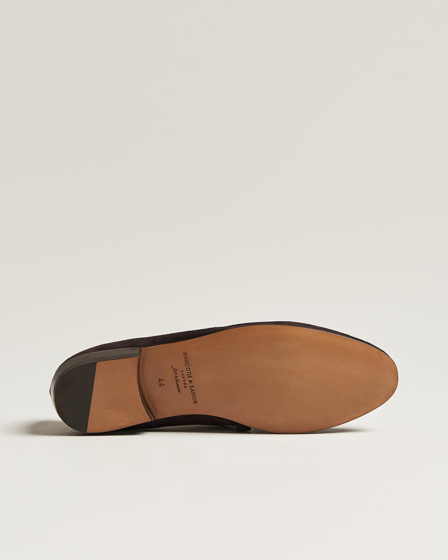 Herren | Loafer | Baudoin & Lange | Sagan Classic Tassel Loafers Dark Brown Suede