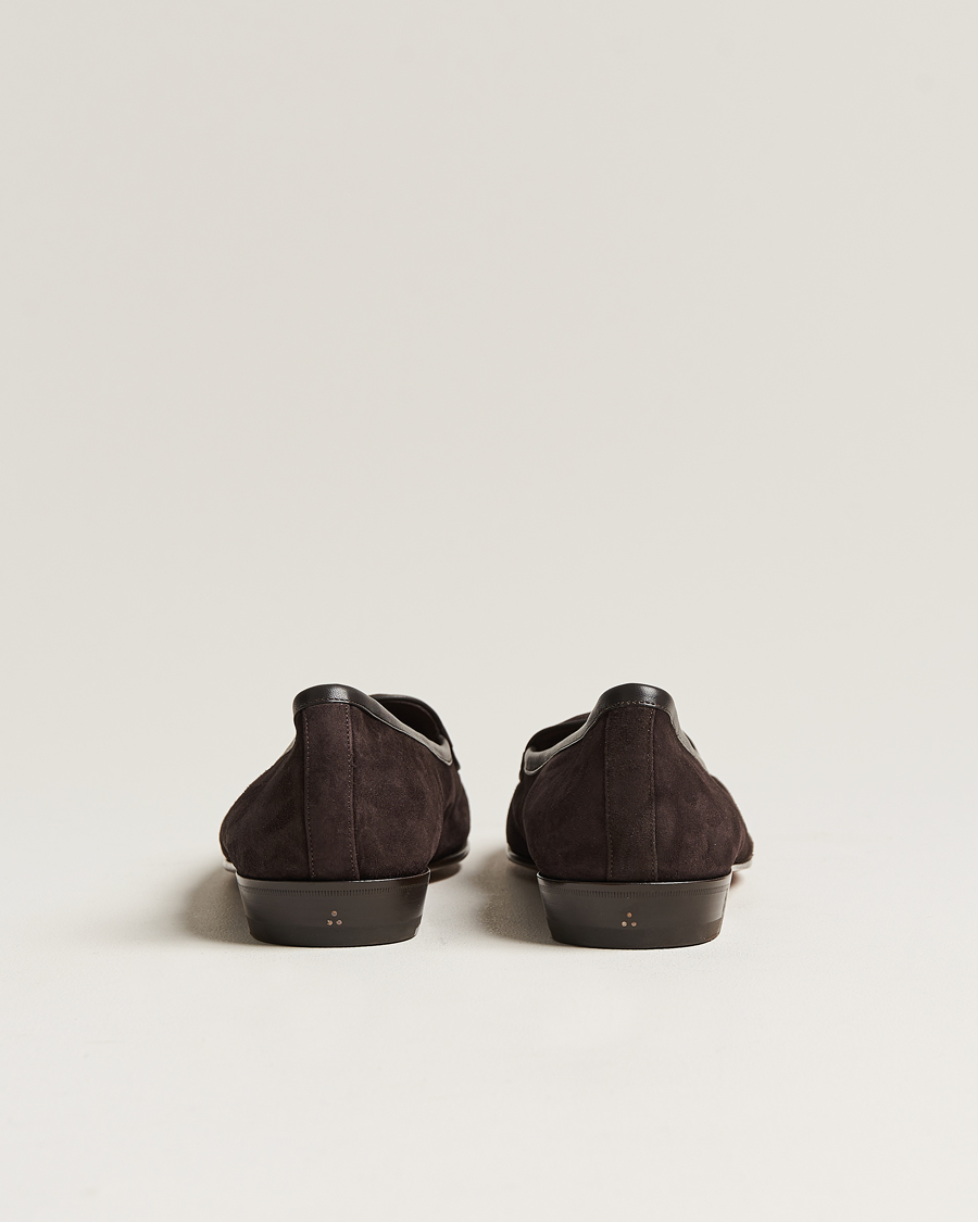 Herren | Loafer | Baudoin & Lange | Sagan Classic Tassel Loafers Dark Brown Suede