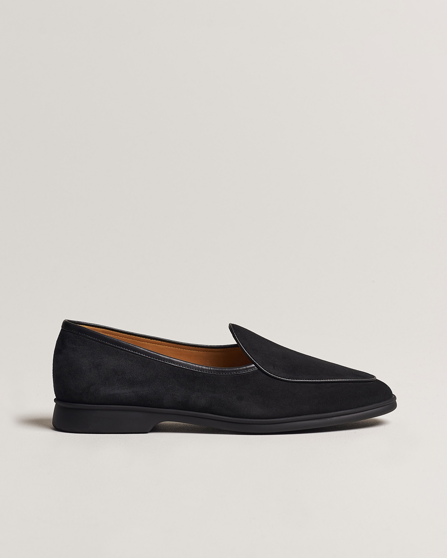 Herren | Loafer | Baudoin & Lange | Stride Loafers Black Suede