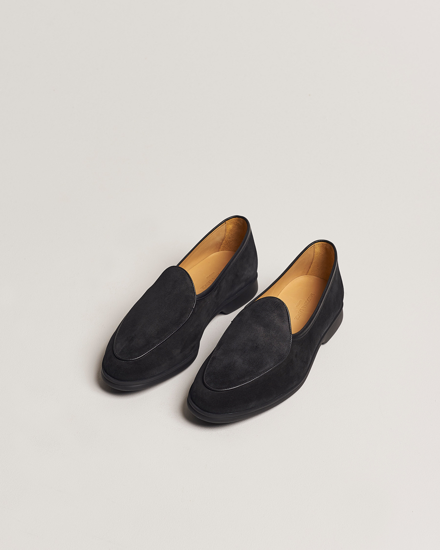 Herren | Loafer | Baudoin & Lange | Stride Loafers Black Suede