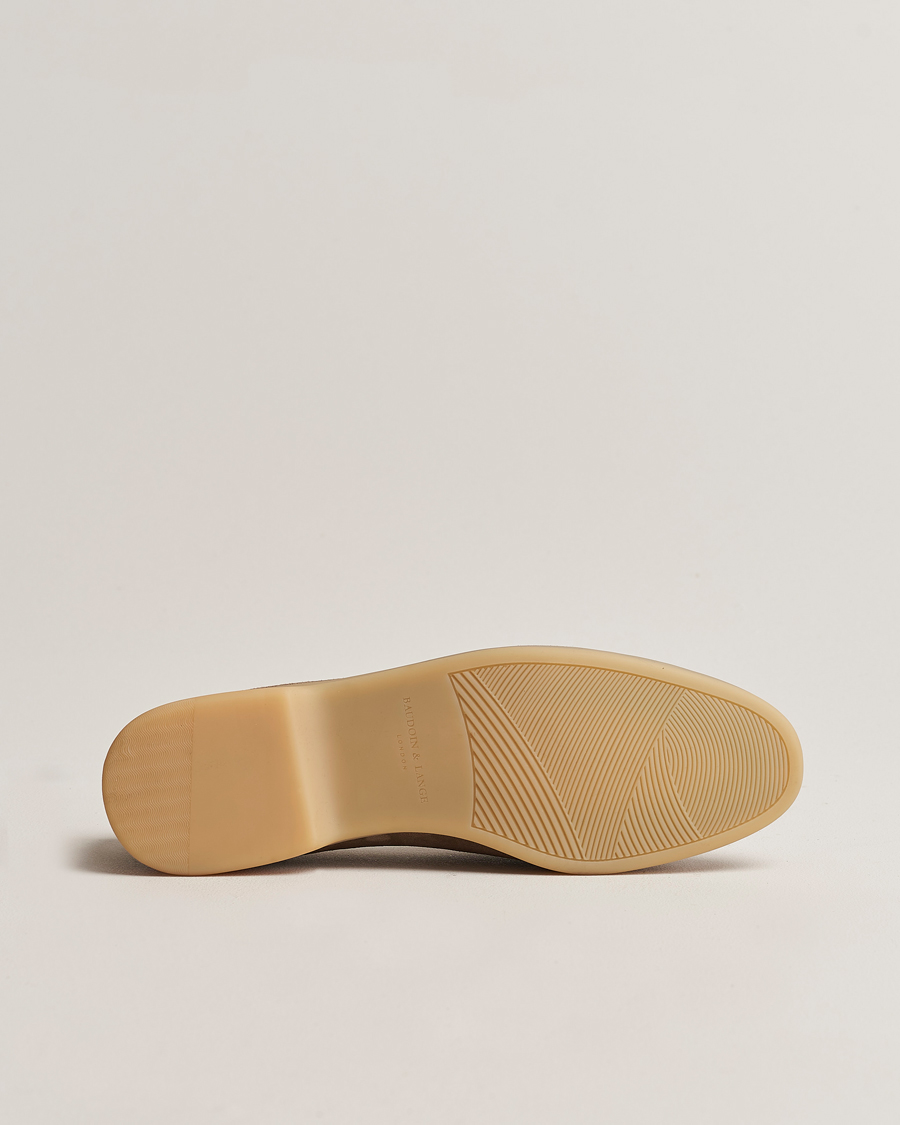 Herren | Loafer | Baudoin & Lange | Stride Loafers Taupe Suede