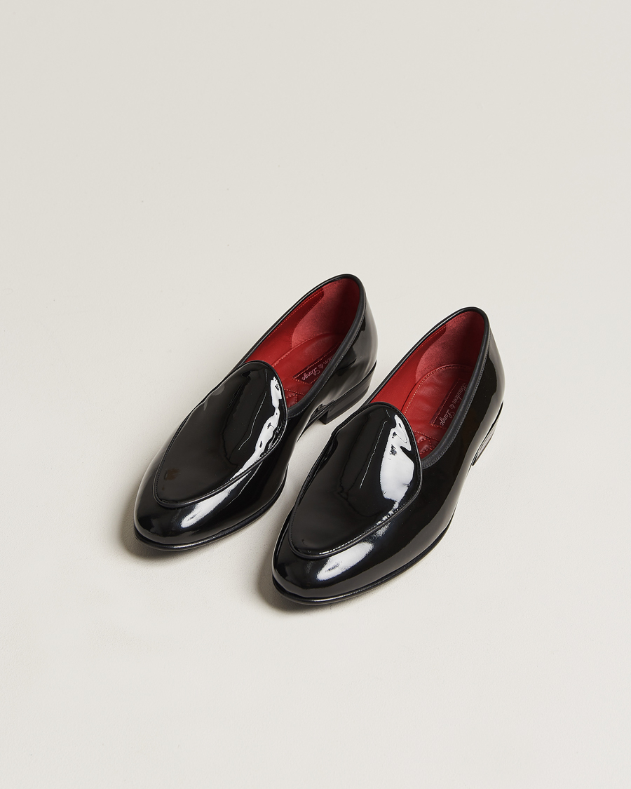 Herren | Lackschuhe | Baudoin & Lange | Sagan Patent Loafers Black Calf