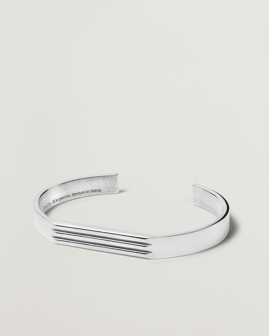 Herren | LE GRAMME Godron Bracelet Sterling Silver 21g | LE GRAMME | Godron Bracelet Sterling Silver 21g